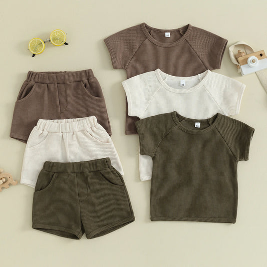 Solid Tee + Shorts Set