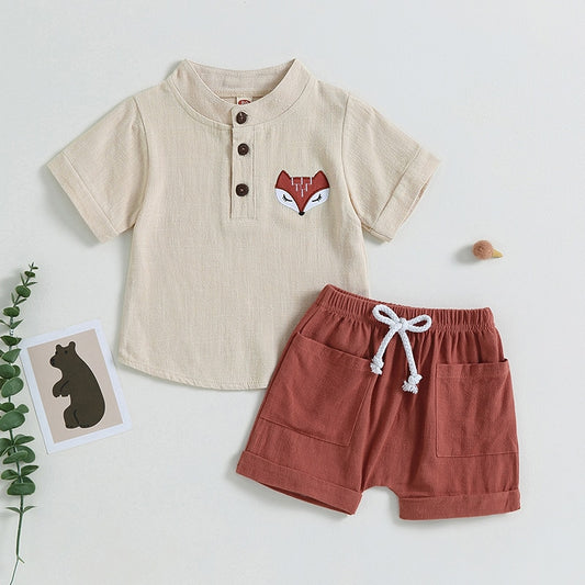 Embroidered Fox Set